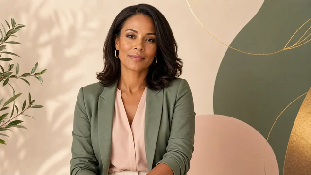 Woman wearing business attire